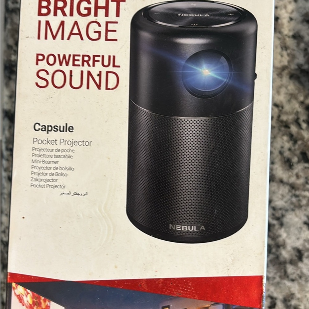 Capsule Pocket Projector - Black